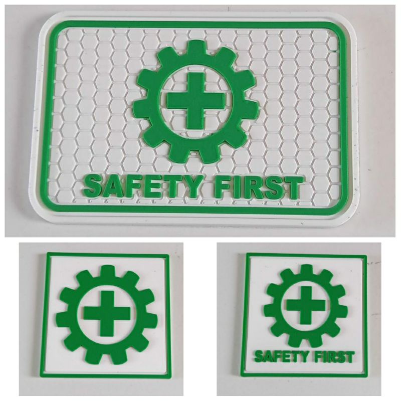 Patch Rubber Emblem Logo k3 Safety First