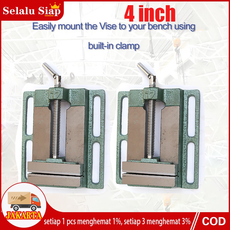 105MM-135MM drill press vise catok bor duduk ragum meja 4&quot; Tanggem Bor Duduk  Opening Size