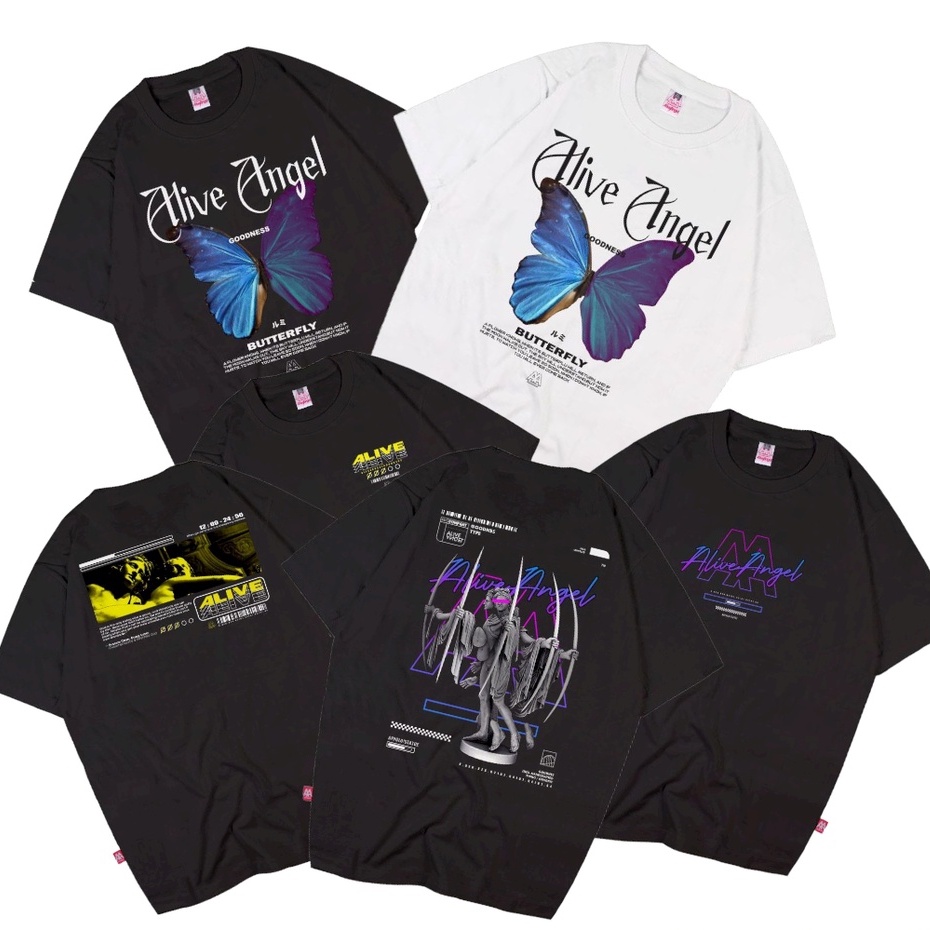 ORIGINAL / ALIVE ANGEL / BUTTERFLY / BEAR SERIS / KUPU KUPU / KAOS PRIA WANITA / BEAR BRWON / KAOS S