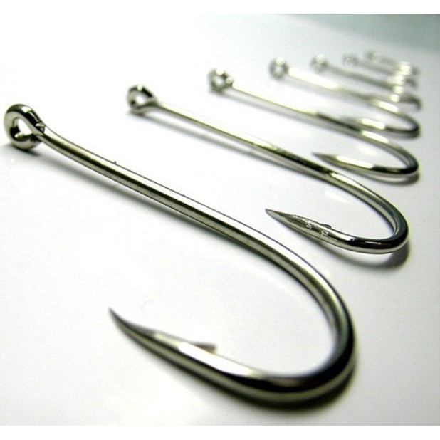 Long Handled Fishing Hook Ten OMTH99TP Division No 3-12 Set / Kail Pancing - Transparent