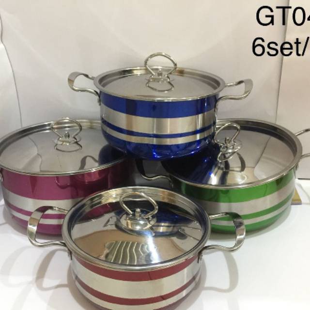 Panci set warna warni