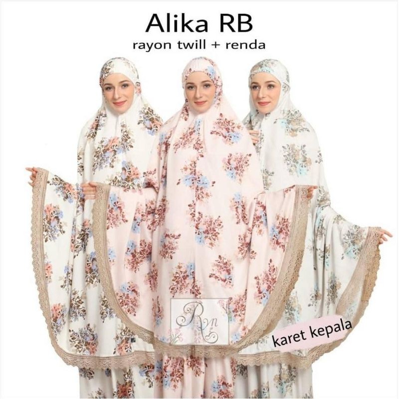 mukena rhayanh rayon twill super jumbo alika