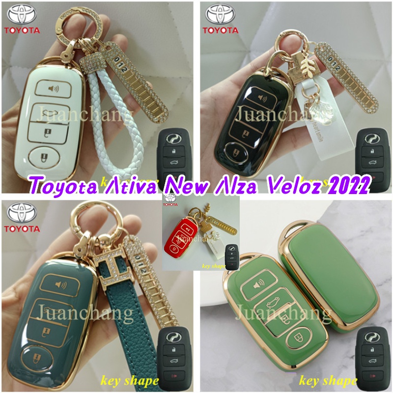 Casing Kunci Mobil Bahan TPU Premium Mewah Untuk Toyota Ativa New Alza Veloz 2022 2022