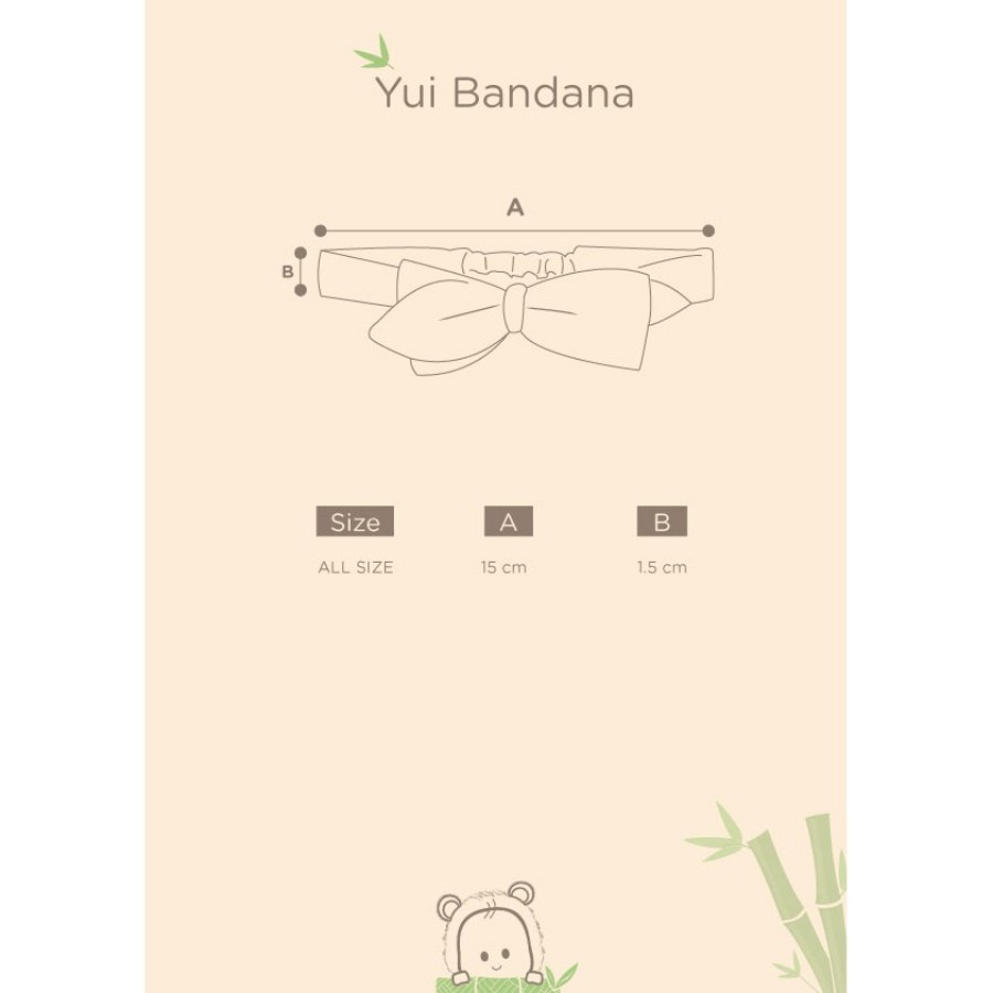 Yui Bandana Bamboo and Bub - Pita Aksesoris Rambut Bando Anak Bayi Lucu Organic Bambu Baby Accessory