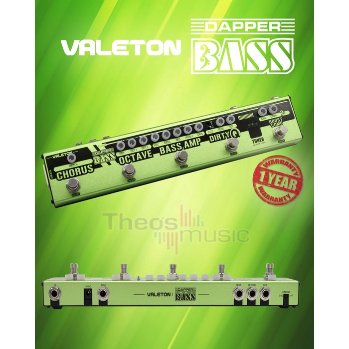 {suhadistore} Valeton DAPPER BASS Bass Effects Strip Berkualitas