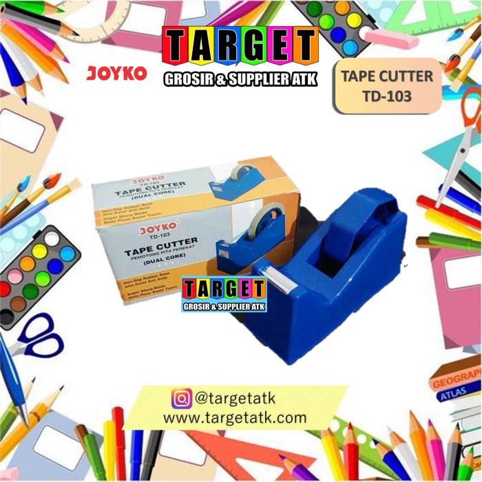 

Dijual Joyko Td-103 Tape Cutter/Tape Dispenser Solasi Limited