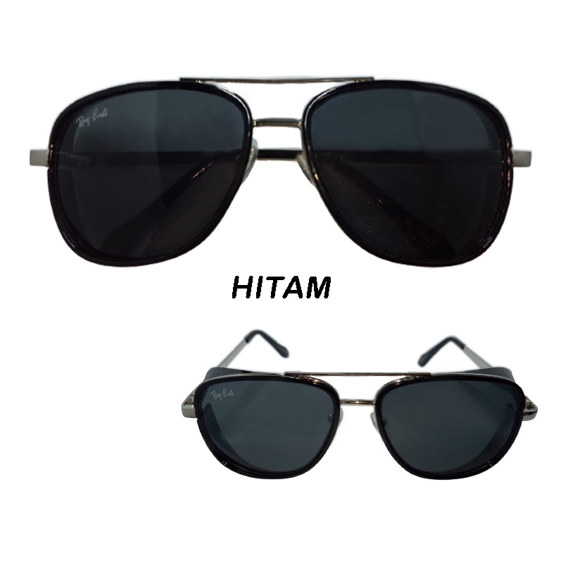 KACAMATA AVIATOR UNTUK COWOK MODEL TERBARU DAN TERLARIS Kacamata Hitam Kacamata Pria Dan Wanita Unisex Kacamata Hitam Lensa Anti UV Sinar Matahari kacamata steampunk Tony Stark full black