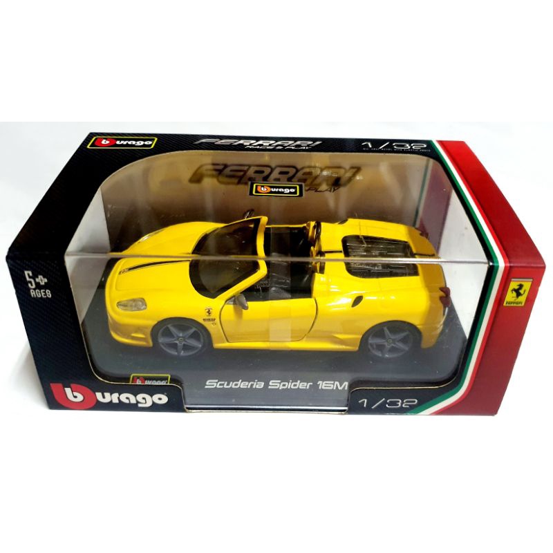 Bburago 1:32 Diecast Mobil Ferrari  Miniatur  Mobil Mobilan Pajangan