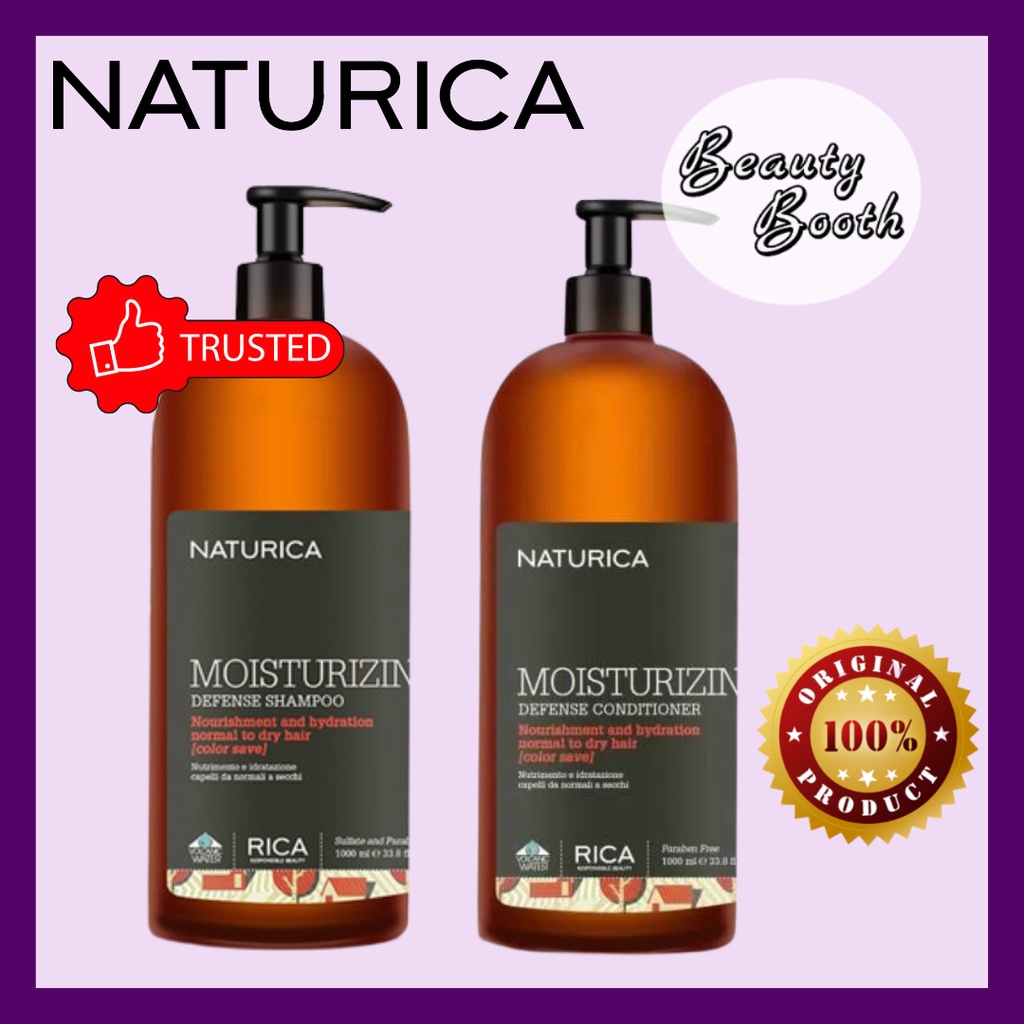 NATURICA Moisturizing Defense Shampoo 1000ML | Conditioner 1000 ml | Menghaluskan rambut | untuk rambut kering