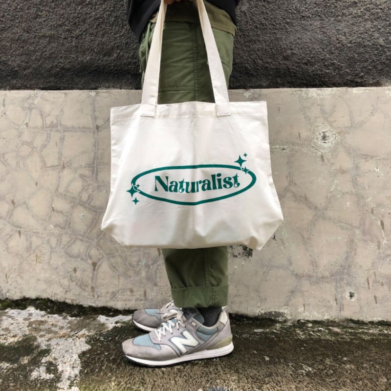TOTEBAG Naturalist CASUAL Tote Bag Aesthetic Kekinian Tote bag Landscape Muat Laptop