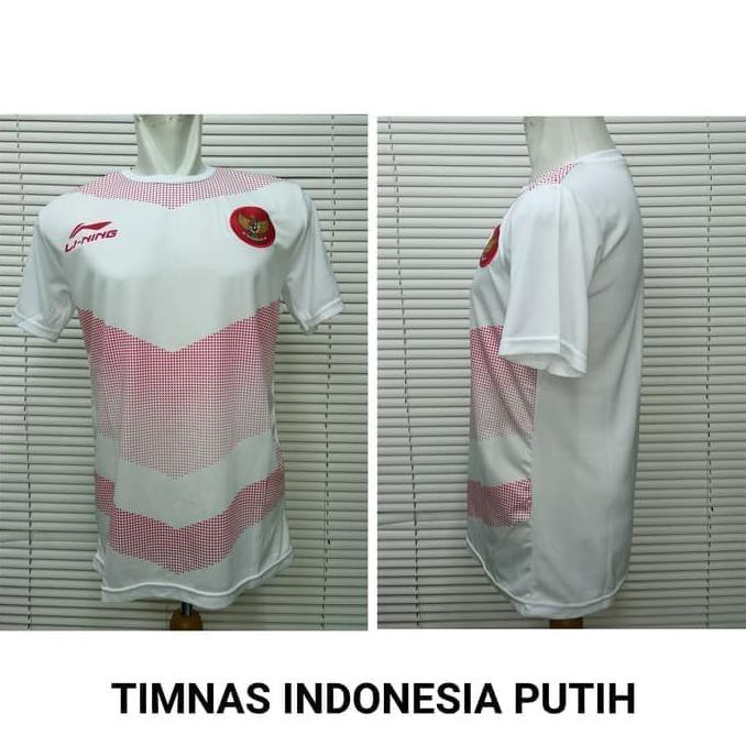 Diskon Jersey Baju Futsal Bola Lining Timnas Indonesia Putih Terbaru