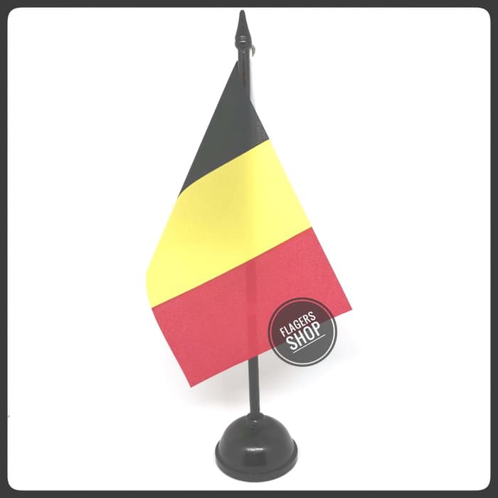 

Bendera Meja Belgia/Belgium + Tiang Kayu