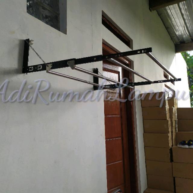 Jemuran Lipat Dinding Stainless 75cm Shopee Indonesia