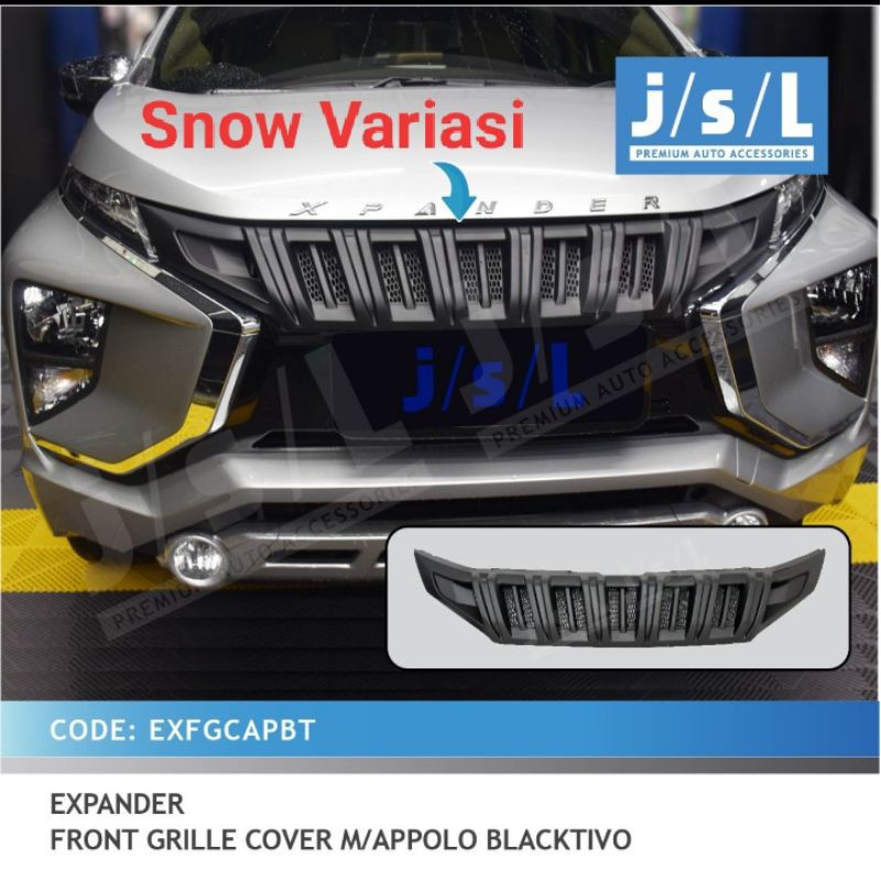 Jsl Xpander grill depan appolo hitam doff jsl front grille cover blacktivo