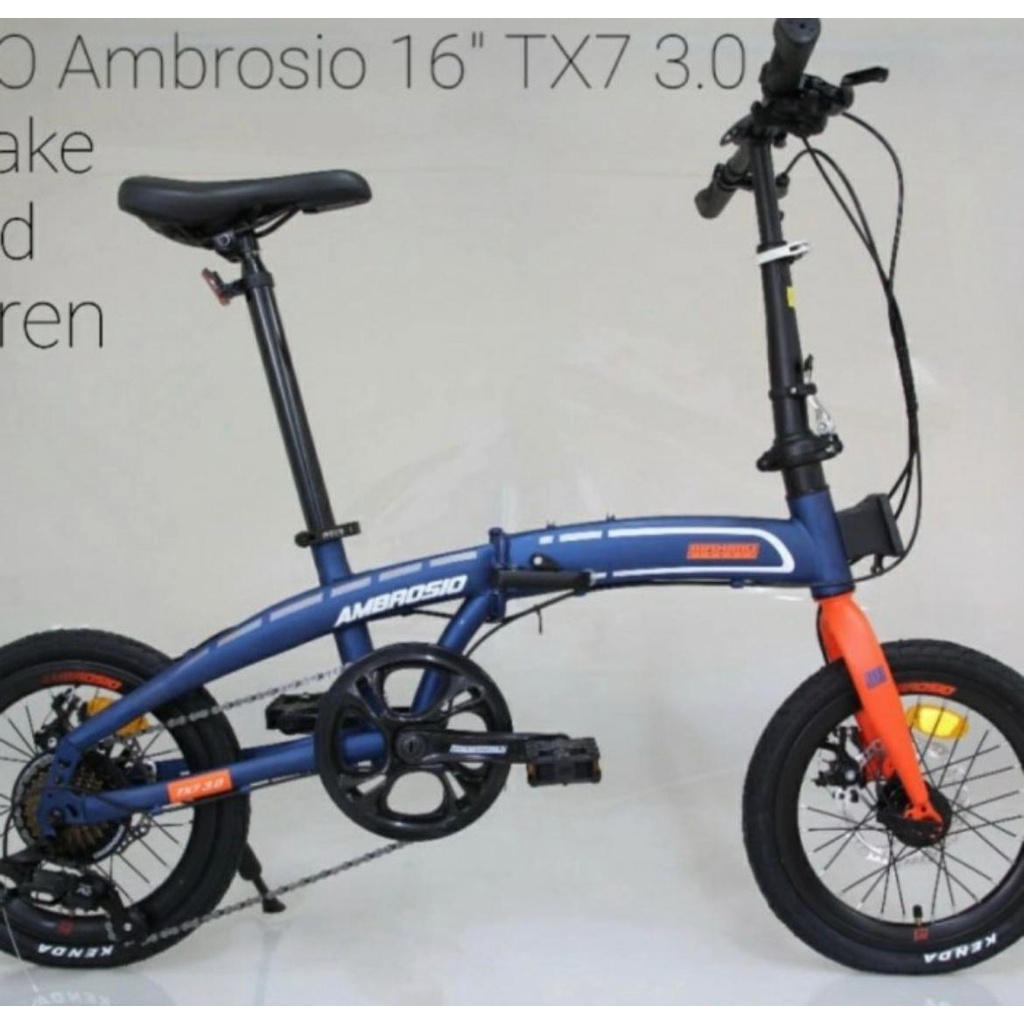 Sepeda Lipat Maximo Piegare Ambrosio TX7 3.0 16 inch Folding Bike SNI-1