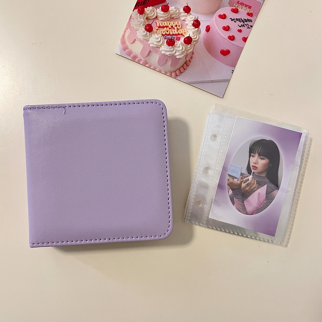 Buku Album Foto Polaroid Bahan Kulit pu Ukuran 3 Inch