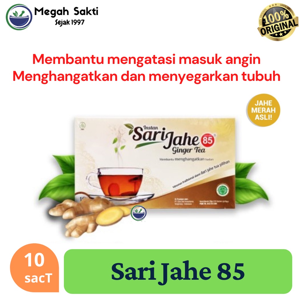 

MGS - Sari Jahe 85 (Ginger Tea) - Teh Penghilang Masuk Angin, Hangat & Segar CDK