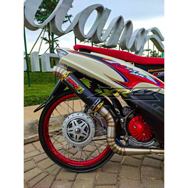 Knalpot full systems daeng4 sai mio sporty carbu 180-200cc