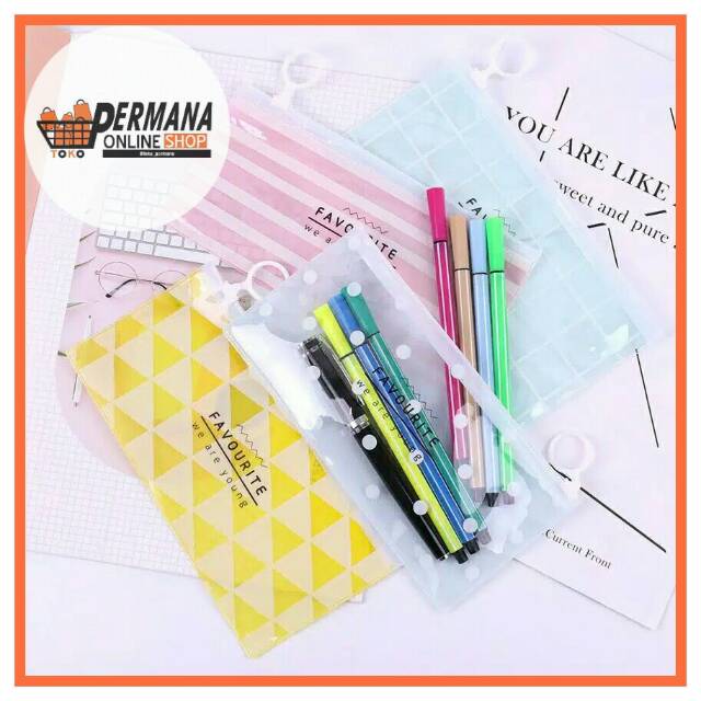 

PC002 TRANSPARENT FAVORITE PENSIL CASE / TEMPAT PENSIL TRANSPARAN