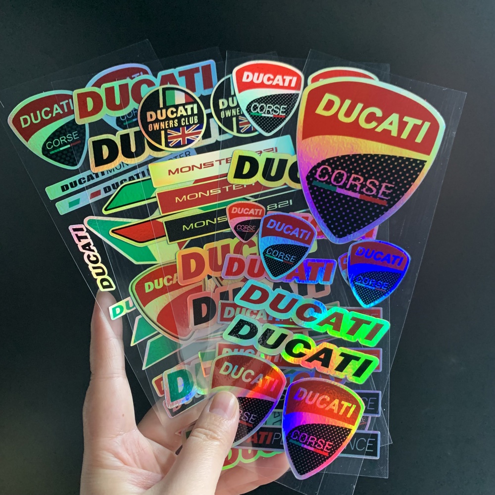 Ducati Stiker Reflektif Laser Untuk Tangki Bensin Motor DUCATI TRK 502 BN 302 TNT BJ 600