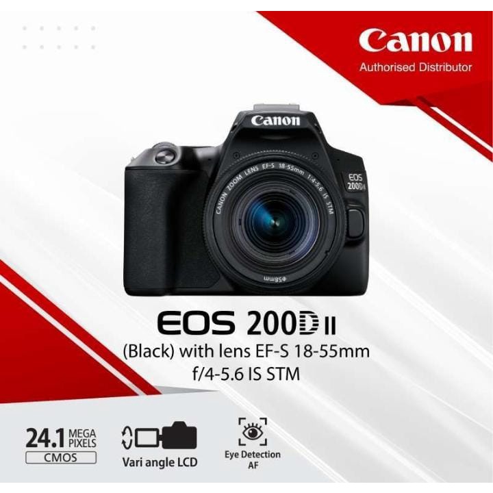 CANON EOS 200D 18-55MM KAMERA DSLR SECOND