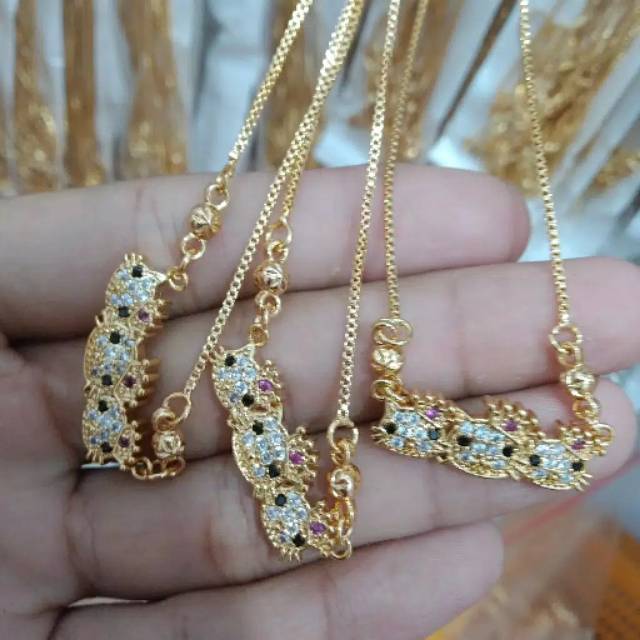 Fourfashion Perhiasan Kalung Anak - Anak Kitty MATA 3 Xuping K011