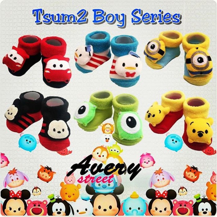 PROMO Kaos Kaki Anak TsumTsum Avery Street Baby Socks for Boys Tsum Tsum TERLARIS XX9