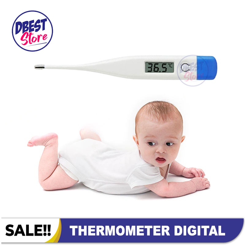 BISA COD - Termometer / Thermometer Digital Pengukur Suhu Tubuh Badan Orang Dewasa Anak Dan Bayi