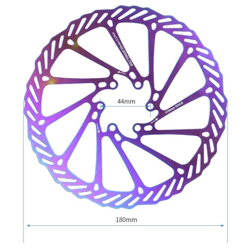 R-FLOWER Rem Cakram Sepeda Stainless Steel HS1 160mm 180mm Rotor Garis Tengah Sepeda Jalan Gunung