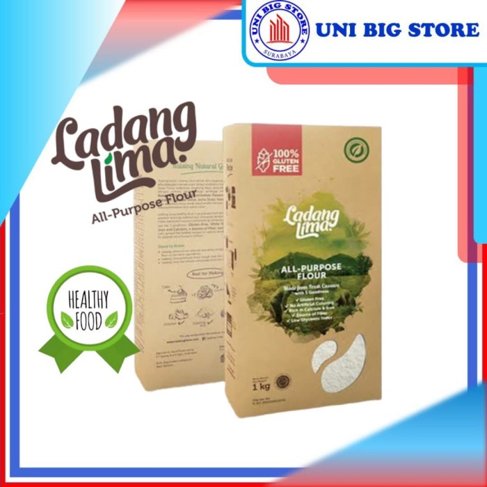 

PROMO [COD] Tepung Singkong Ladang Lima Gluten Free 1Kg