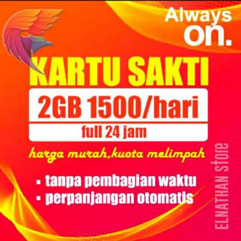kartu tri sakti 1500/2gb