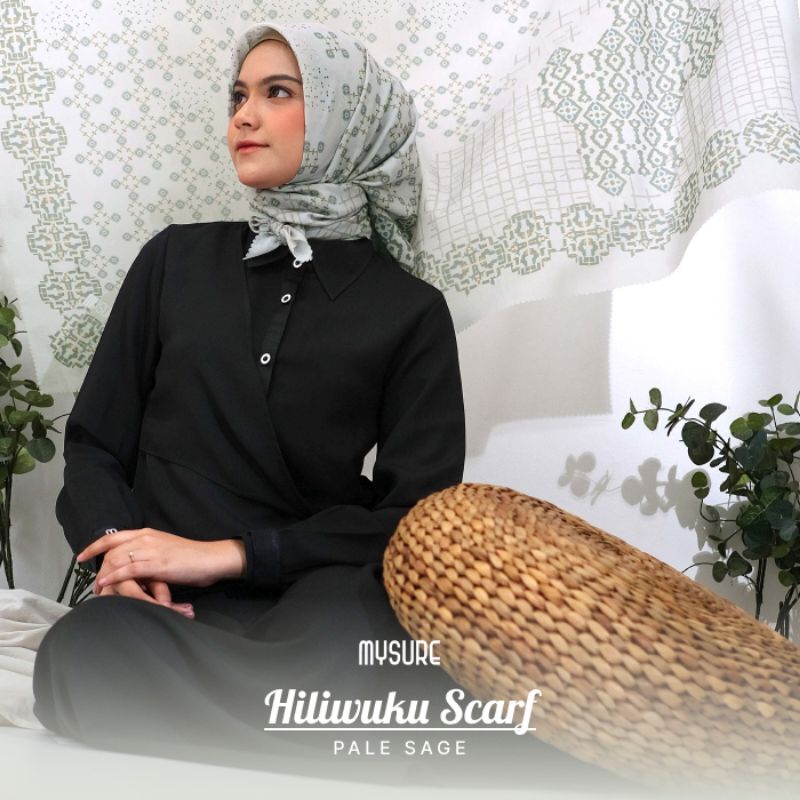 HIJAB SEGIEMPAT MOTIF SYARi 130 x 130 HILIWUKU SCRAF