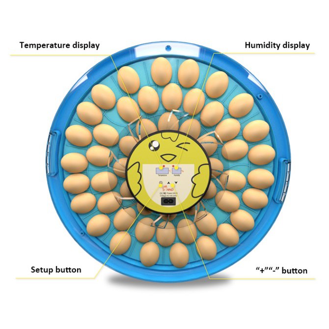 S 52 Egg Incubator Smile Penetas Telur Automatic Turning Humidity HHD