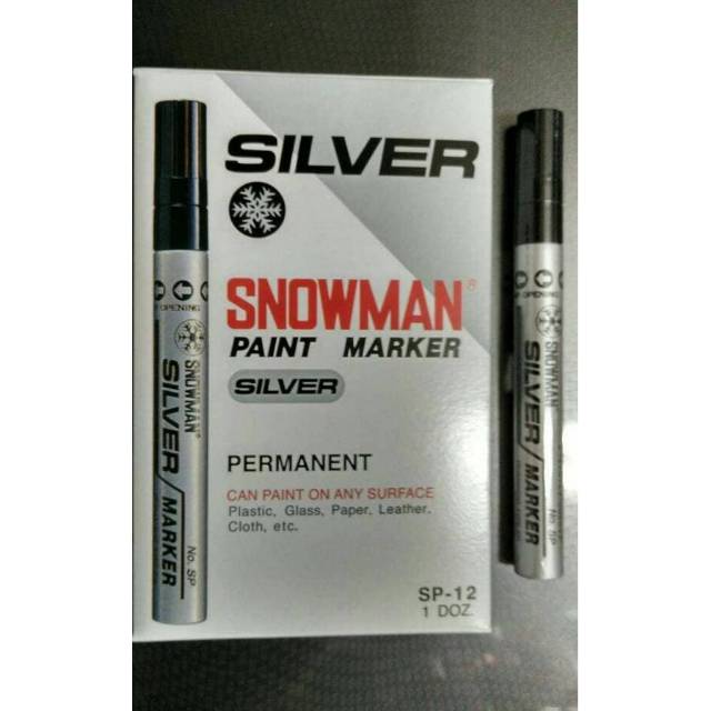 

Spidol silver spidol perak paint marker snowman