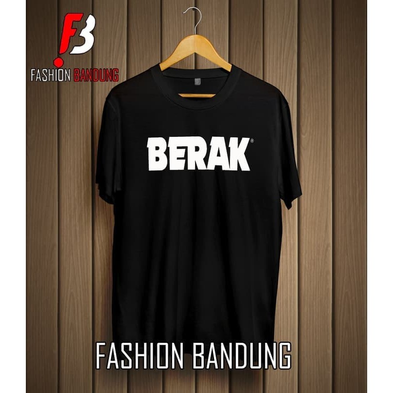 Kaos Tshirt Baju Obral Murah Combed 30S Distro BERAK polos custom indonesia unisex pria wanita sale