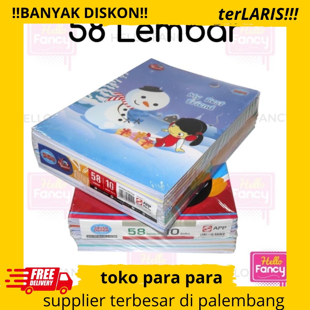 

Buku Tulis Sinar Dunia SIDU 58 Lembar isi 10 Buku
