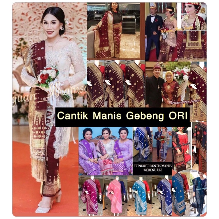 Jual Exclusive Songket Cantik Manis Gebeng ORI /Songket Tenun Palembang ...