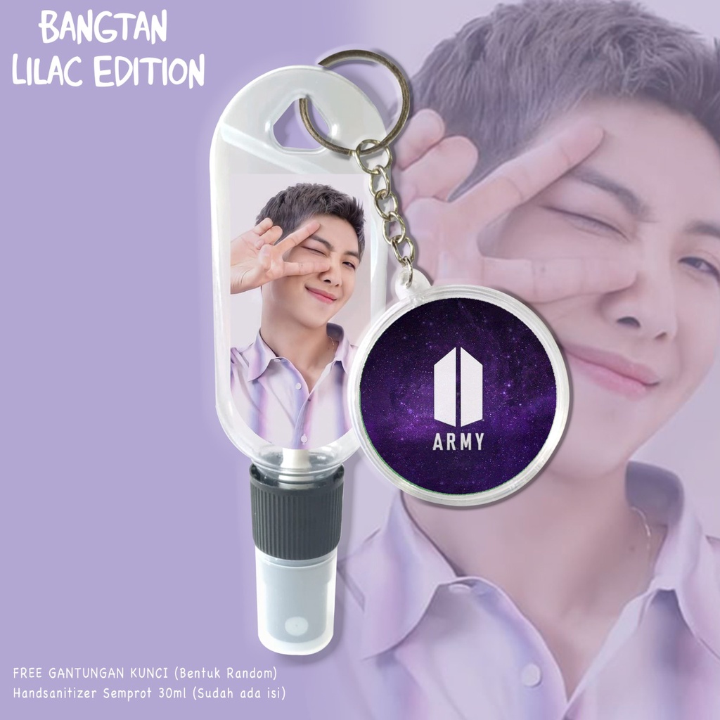 (FREE GANTUNGAN KUNCI) HANDSANITIZER B T S / KPOP EDITION / ARMY / BANGTAN / INCLUDE ISI 30ML