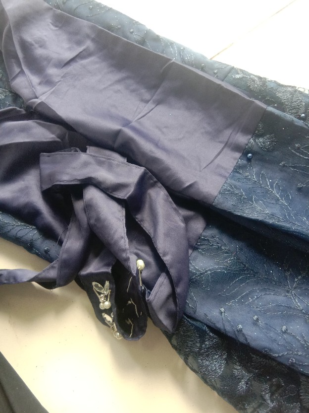 New Arrival !!! Shopashop Solo Batik Kebaya Couple Indigo Aplikasi Payet