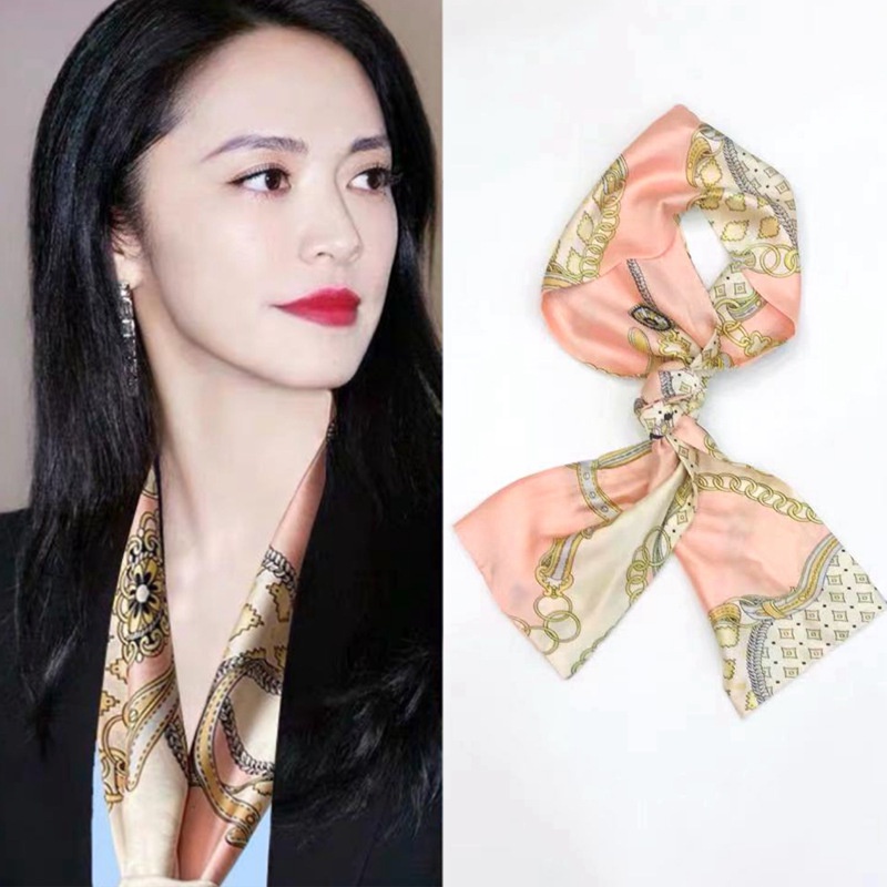 Syal Scarf Leher / Syal Scarf Rambut Kepala Bahan Silk Immitation / Syal Scarf Wanita Korean Fashion Style Impor / Scraf Leher / Scarf Tas Wanita