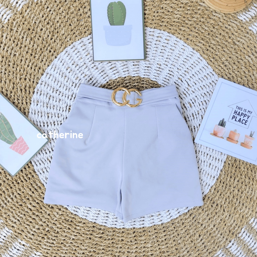 SHORT PANTS BELT / CELANA PENDEK WANITA