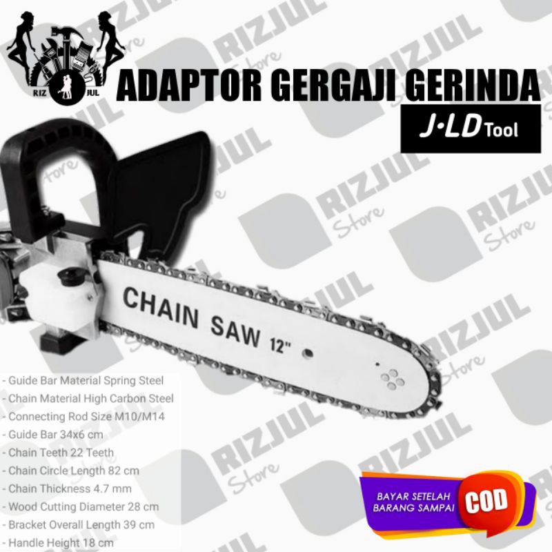 GERGAJI MINI CHAINSAW GERGAJI JLD ADAPTOR GERINDA GERGAJI JLD TOOLS
