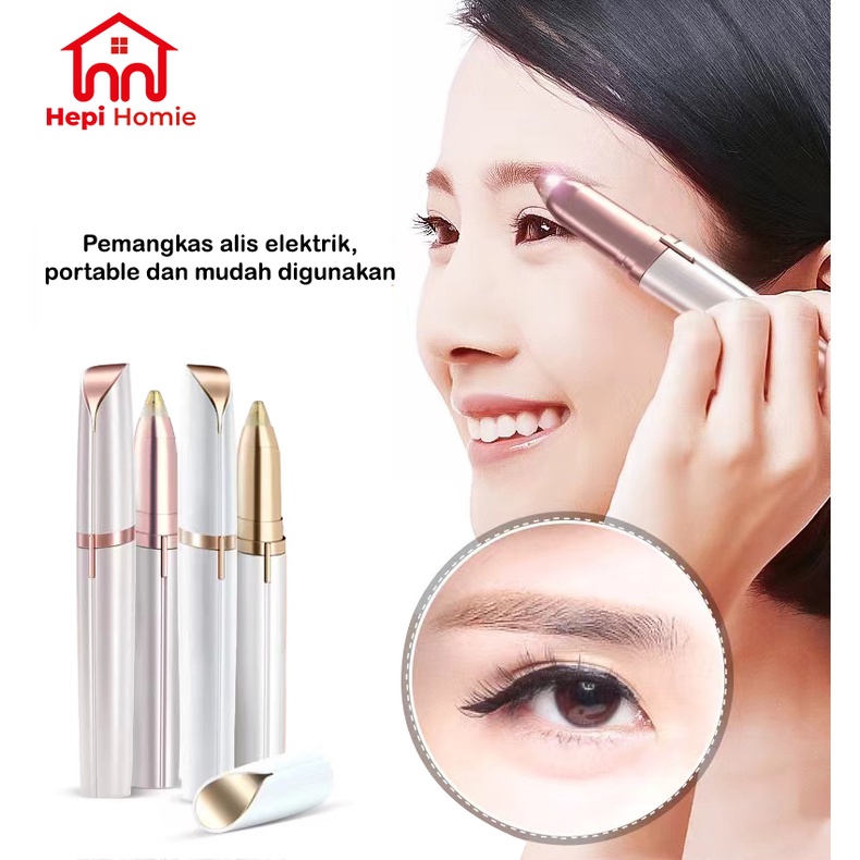 [HH] ALAT CUKUR ALIS ELEKTRIK PENCUKUR TANPA RASA SAKIT / FLAWLESS EYEBROW TRIMMER USB BATERAI