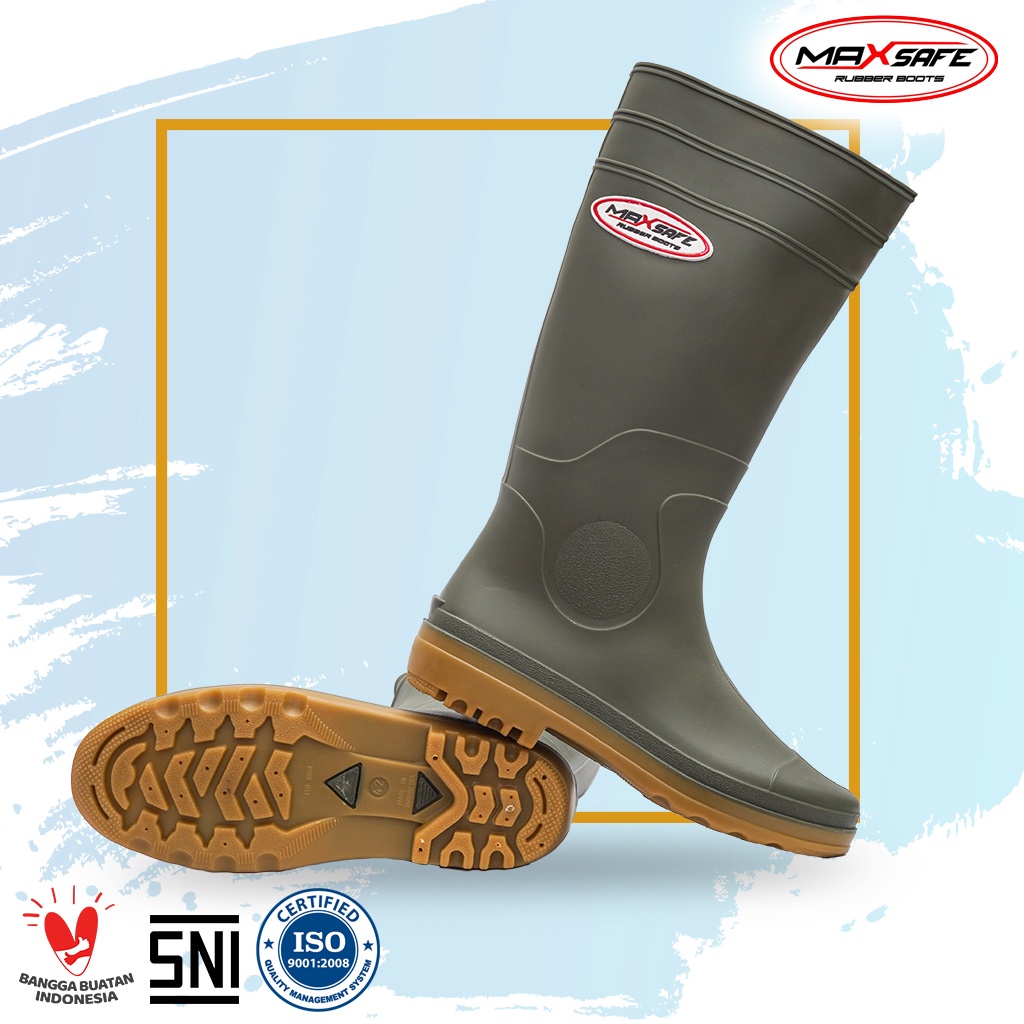 Toyobo Boots &amp; MaxSafe Boots Panjang Hijau