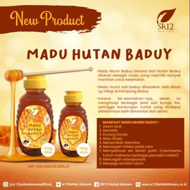 

Madu baduy SR12 original untuk kesehatan/meningkatkan daya tahan tubuh