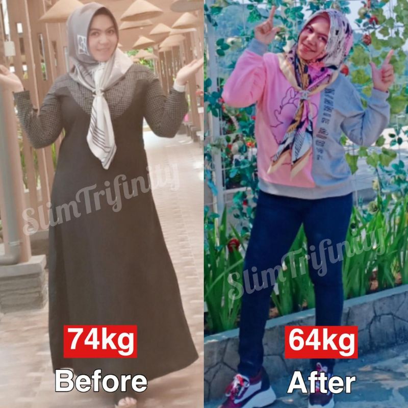 [ ORIGINAL ] Slim Trifinity Pelangsing Ampuh Detox Alami Tanpa Diet Slimming Herbal