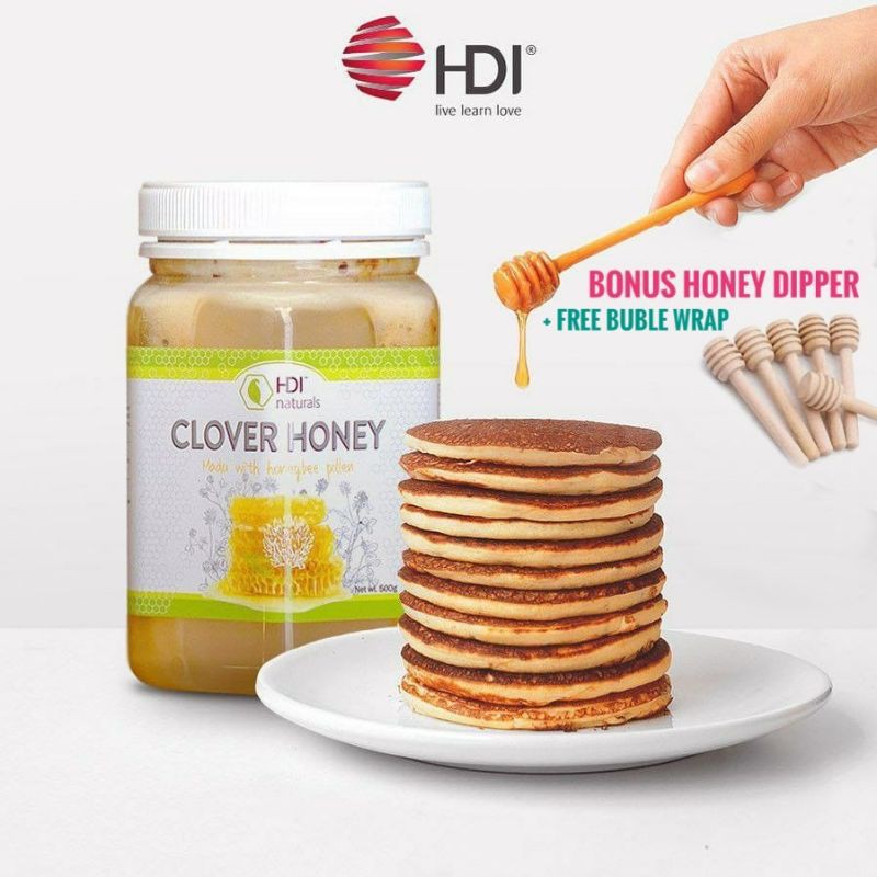 

Clover Honey 500 gr free sendok kardus buble wrap