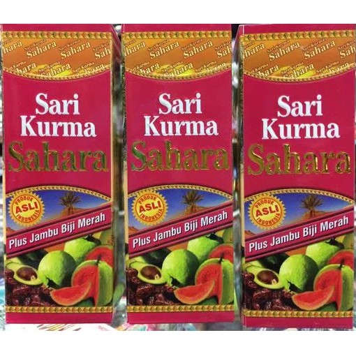 

Jual Sari Kurma Sahara Plus Jambu Biji Merah netto 330 gr New