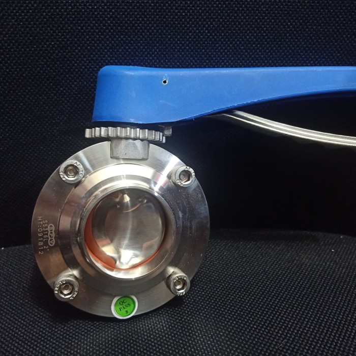 SANITARY BUTTERFLY VALVE BRAND SPV SIZE : 2" INCH MATERIAL : SS316L