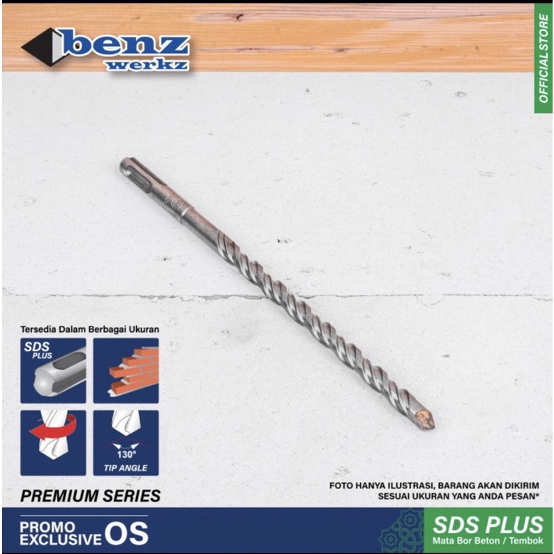 BENZ Mata Bor Beton Ceklok SDS Plus Drill Bits